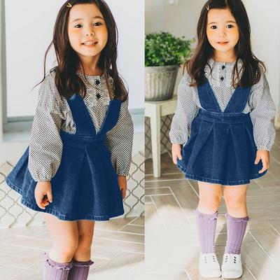 kids denim overall dress