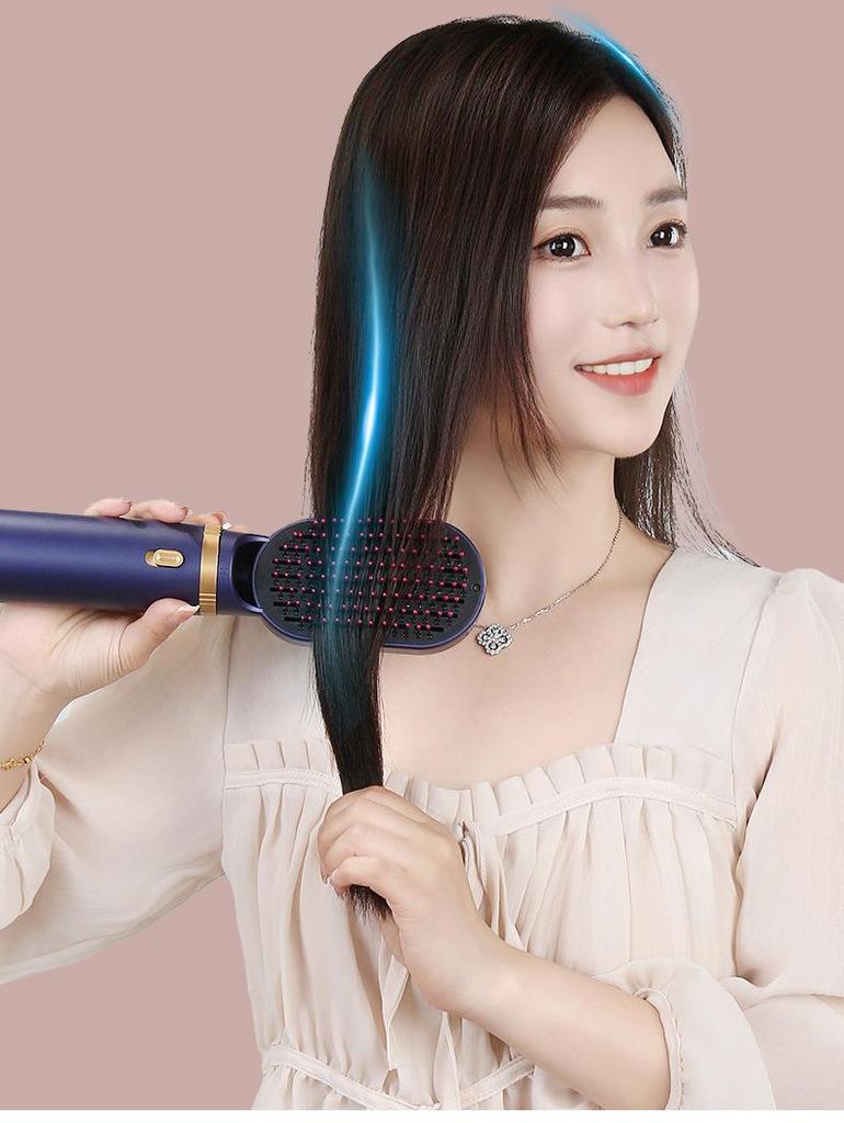 5-in-1 Dual-Use Hair Styling Hot Air Brush: Curl, Straighten, Comb & Dry