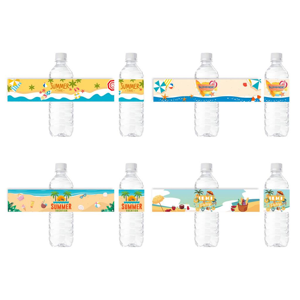 Style Bottle Beach Decals With Marine Sand Pattern For Summer Festival Events