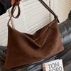 Retro Frosted Suede Pillow Bag for Women, New Autumn and Winter Single Shoulder Armpit Bag, Simple and Large Capacity Commuting Bag