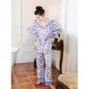 Dream Pajamas Women's Spring and Autumn New Ice Silk Satin Home Clothes Set