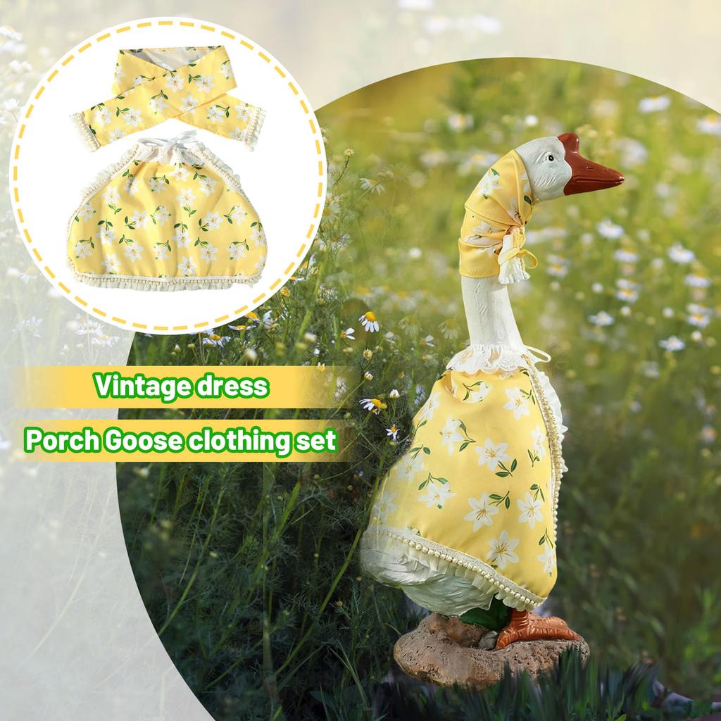 Porch Pet Dog Garden Ornaments Clothing Set