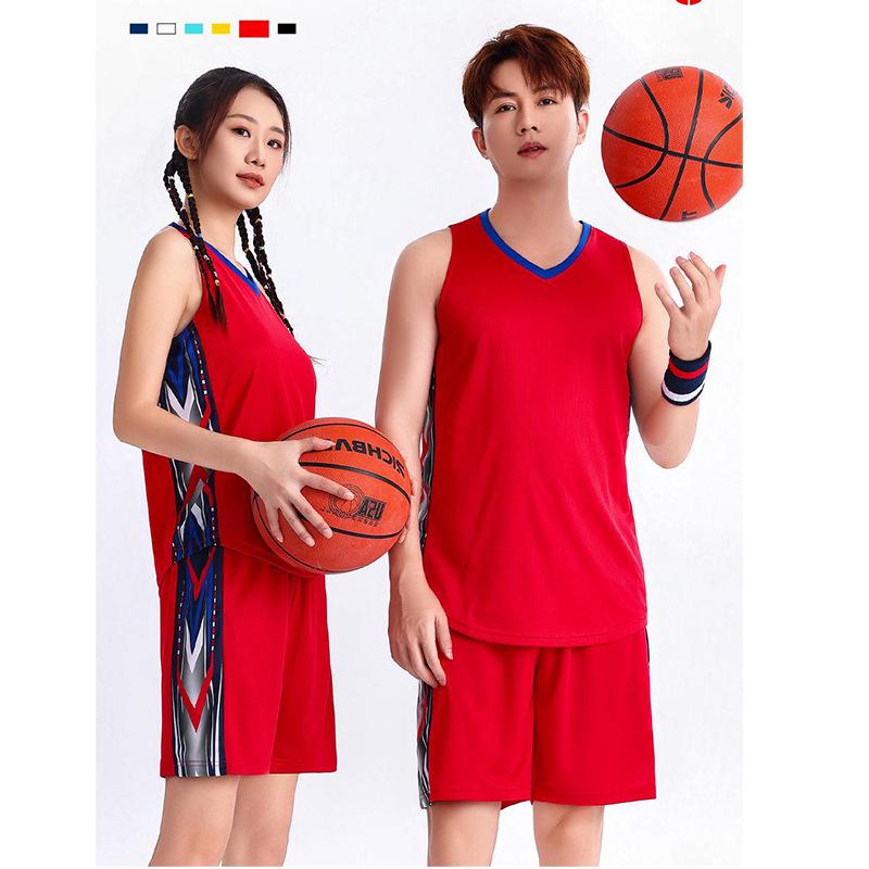 Men s Quick-Dry Summer Basketball Uniform Set - Customizable College Team Jersey XS