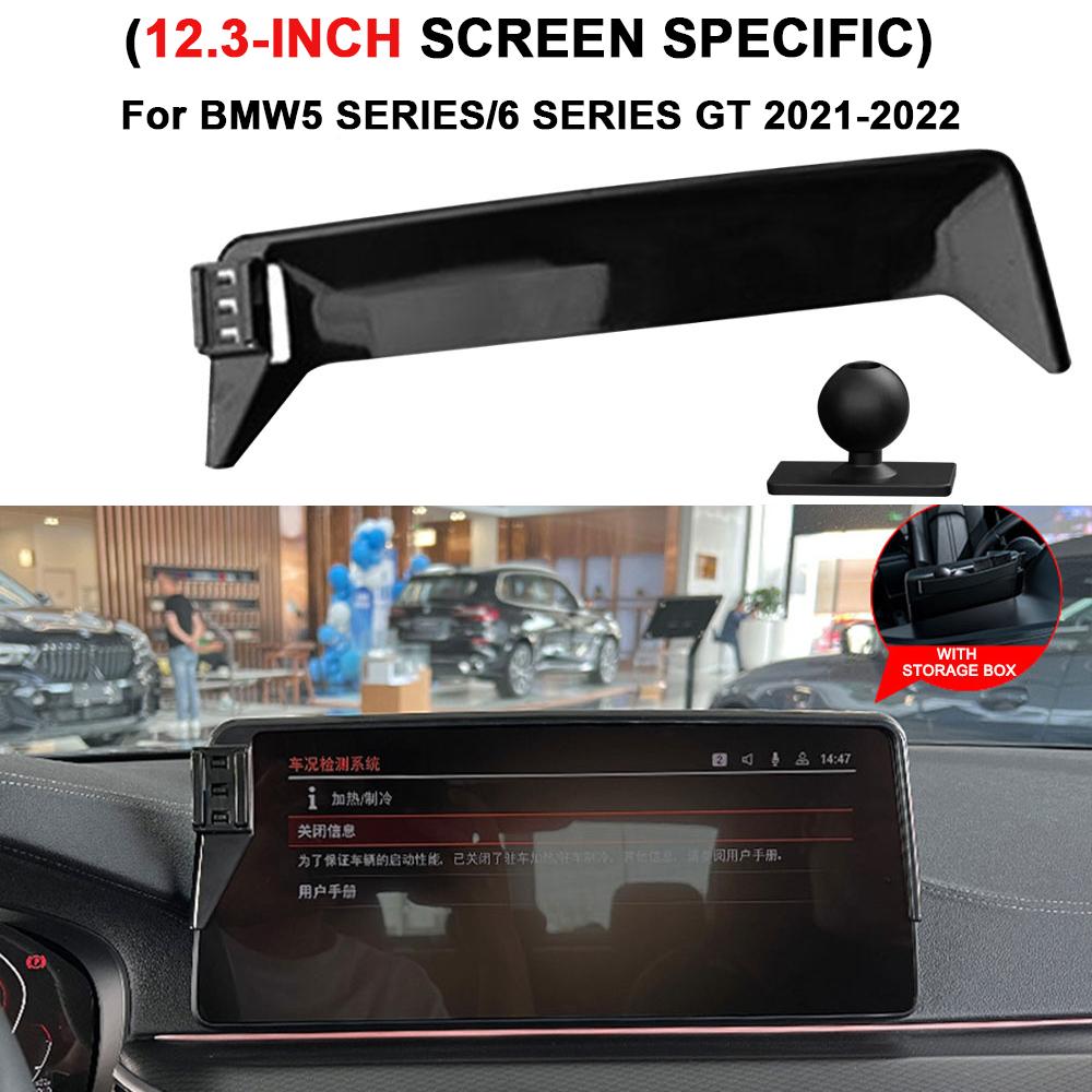 For BMW X1 X2 X3 X4 X5 X6 X7 3/5/6 GT Series 12.3" Screen Car Dashboard Mount GPS Phone Holder Screen Fixed Clip Clamp Stand