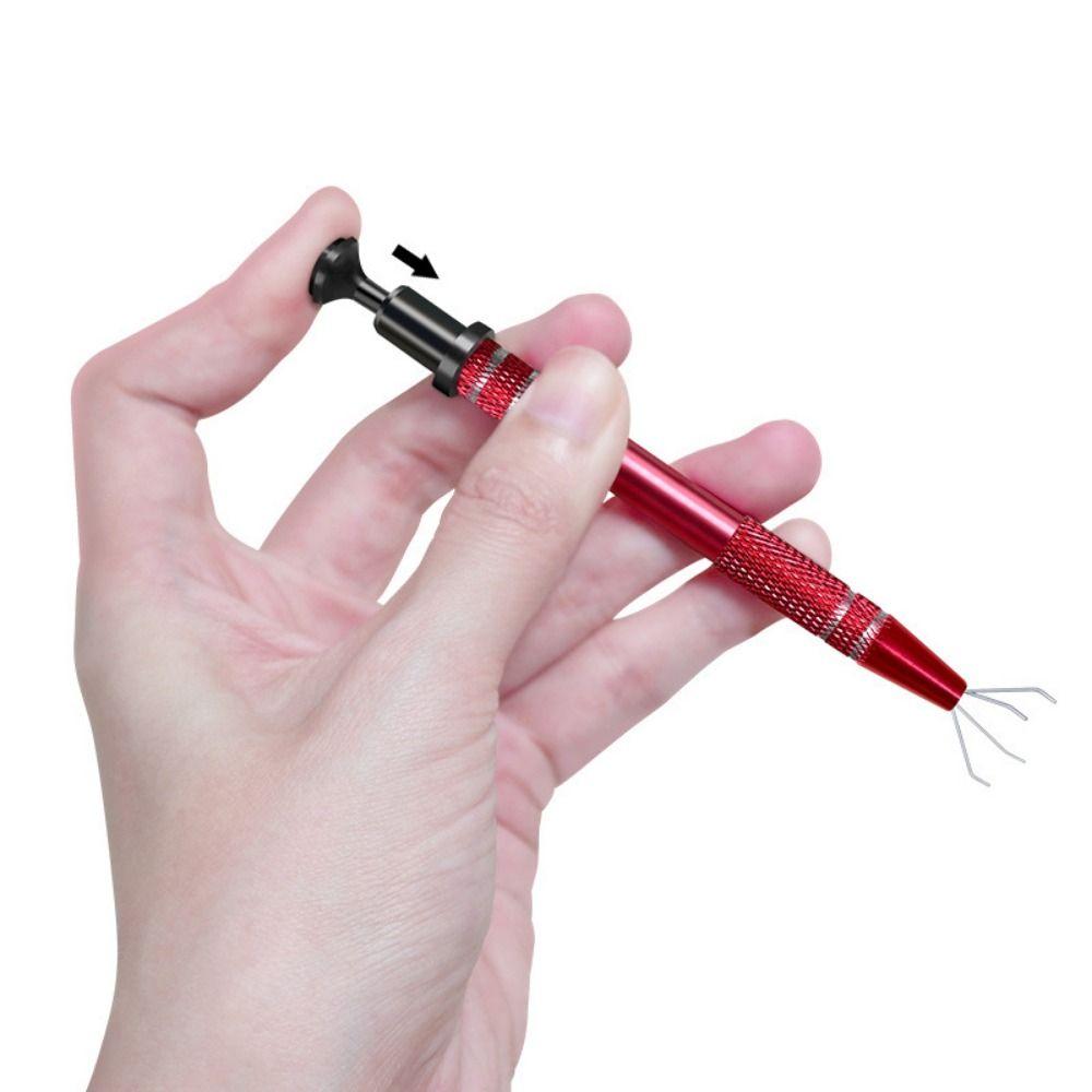 2Pcs Multipurpose 4 Claws Tweezer Non-slip Precision Parts Grabber Pick Up Puller  Screws