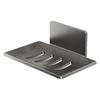 No Punching Bathroom Soap Box Drain Carbon Steel Soap Dish Bathroom Rack Wall Mount Patch