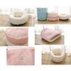 Plush Liners Cats Bucket Shape Bed for Winter Cold Weather Warm Cushion for Small Pet Sleep Bag Cats Cave House