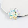 Bunte Gradient-Glas-Kristall-Blumenbrosche