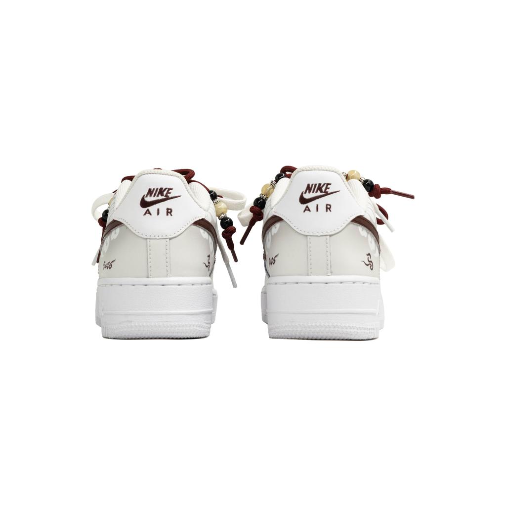 Nike Air Force 1 Myriad Flowers, Leaping Horse, Shopping Bag Leather Cushioning Low Top Skateboard Shoes Unisex CW2288-111(Team113-BOX)