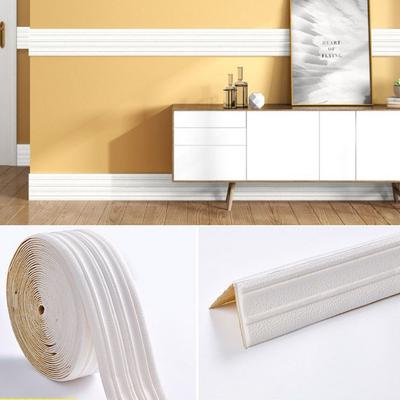 230cmX14cm Wodoodporna 3D Listwa Przypodłogowa XPE Pianka Listwa Wykończeniowa Krawędziowa Trwałe Naklejki Ścienne
