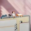 10pcs Mini Cat Figurine Set Cute Kitten Figurine Office Desk Computer Car Dashboard Decorations, Resin Craft Ornaments gifts