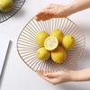 Iron Fruit Basket Fruit Container Bowl Home Creative Drain Display Basket Table Bread Snacks Tray Storage Snacks