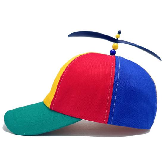 Bambus Libellen Hut Atmungsaktiver Baumwoll-Sonnenhut mit Verstellbarem Verschluss Kontrastfarben Baseballkappe für Kinder und Erwachsene