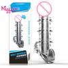 Men Reusable Sleeve Ribbed Condom Toys Sexualeed G Point Stimulation Penis