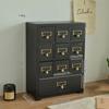 Holzaufbewahrungsbox mit 9 Schubladen für Homeoffice und Bastelzimmer Platzsparende Schreibtischorganizer