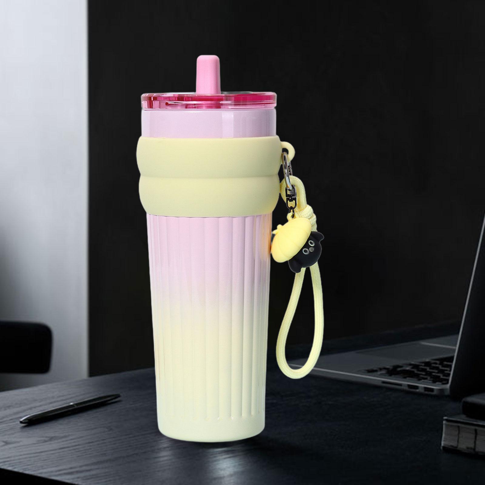 

Portable Insulated Tumbler Resuable Easy to Clean Birthday Gift Leakproof 710ml Insulated Water Bottle for Outdoor Sports жовтий