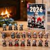 Christmas Advent Calendar Panda Calendar, 24 Days Countdown Contains Acrylic Ornament Set Ornaments, Cute Hanging Decorations for Tree