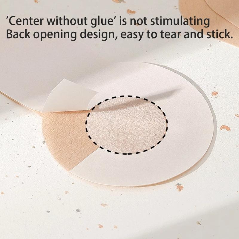 5 Pairs Women Disposable Pasties Nipple Cover with Lift Invisible Push Up Breast Lift Tape Nonwoven Fabric Nipple Petals