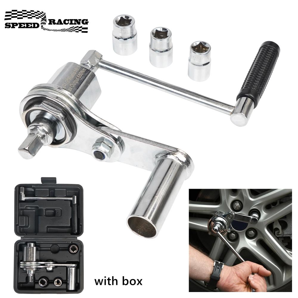 

Torque Multiplier Wrench Kit 1/2 Torsional Torque Multiplier Wrench Lug Nut Remover Tool with 17mm/19mm/21mm Sockets
