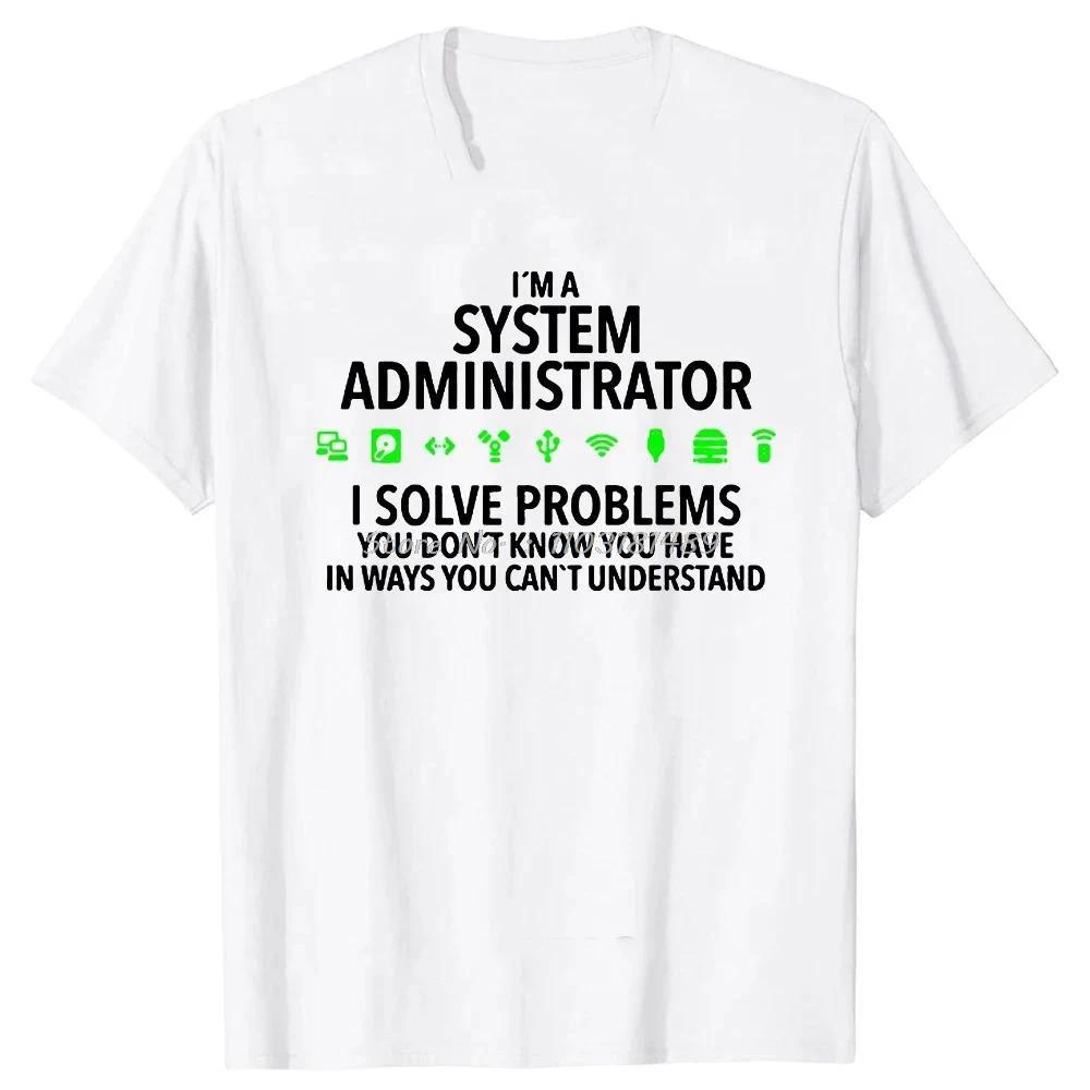 Women I Am A System Security Computer Short-Sleeve Printed Streetwear Birthday Gift Summer Clothing Graphic T Shirts Top