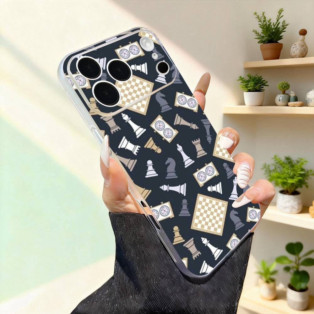 

Chess Board Pieces Art For iPhone 17,16,15,14,13,12,11,Pro,Max,Plus,Mini,SE4,E Magnetic For Magsafe Wireless Phone Case iPhone17pro