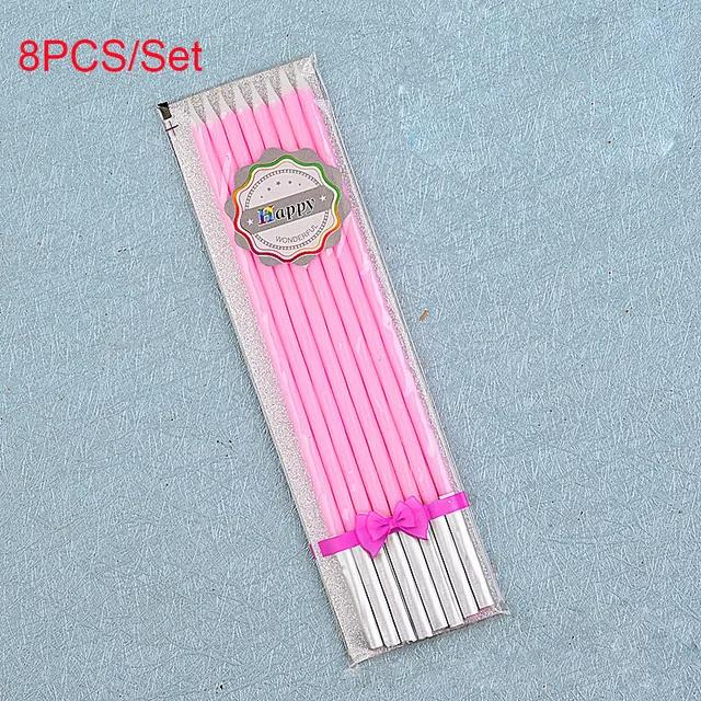 

6 шт. Изогнутые свадебные свечи на день рождения для вечеринки, украшение для торта, карандаш, золотистые парафиновые принадлежности, сделай сам, выпечка, мальчик, девочка, домашние инструменты