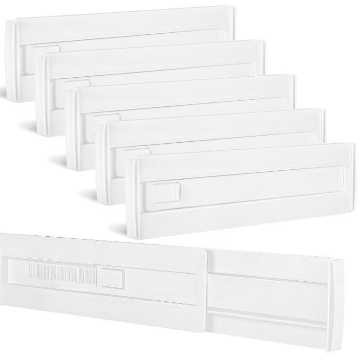 Adjustable Cross-Border Transparent Drawer Dividers with Foam Ends