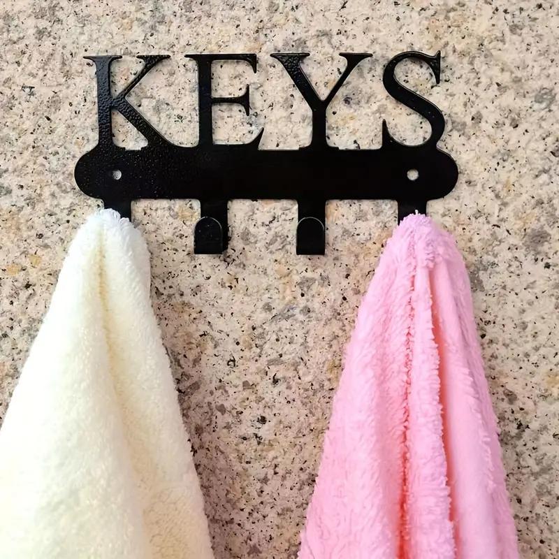 1Pc Wall Key Holder Decorative Home Accessories Wall Mounted Decor Key Clothes Coat Rack
