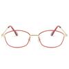 Women's Fashion Metal Frame Reading Glasses Presbyopia Eyeglasses Enlarged High Definition Anti Blue Light Eyewear +1.0 To +4.0