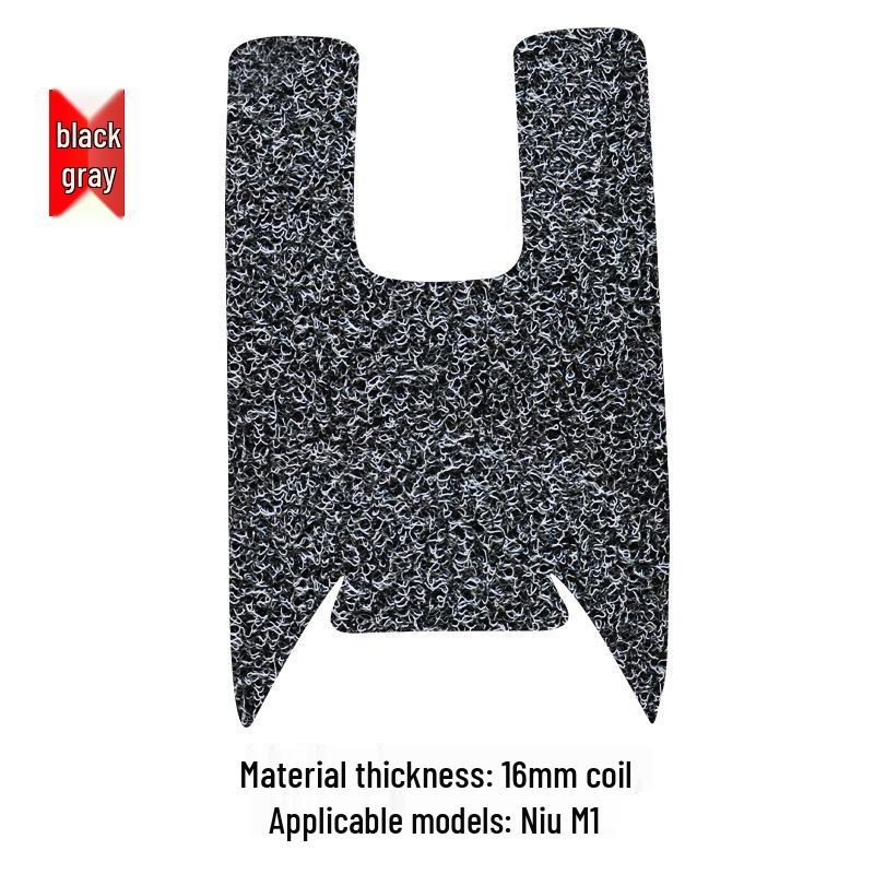 Waterproof, Wear-Resistant Silk Ring Foot Mat for Niu M1 Electric Vehicle