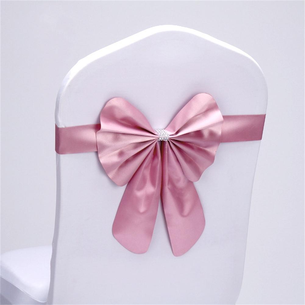 For Parties For Weddings Chair Cover Bands Chair Sashes 41x6cm Decorative Chair Sashes For Events Bowknot Design