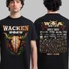 Wacken Open Air 2025 Festival From July 30 To August 2 Roses Two Sided T-Shirt Unisex T-Shirt