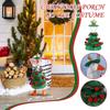 Christmas Tree Geese Outfit Tree Shaped Statue Decor Clothes Lawn Porch Geese Statue Costume For Holiday Celebrations Seasonal