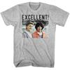 Bill and Ted Excellent Gray Adult T-Shirt