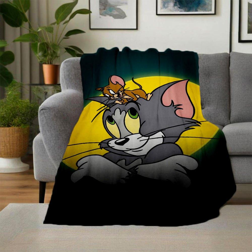 Tom & Jerry Phone Wallpaper HD - Cute Cartoon Wallpapers for iPhone & AndroidBlanket Flannel Throw Blanket for Sofa, Bed, Travel, Camping, Office