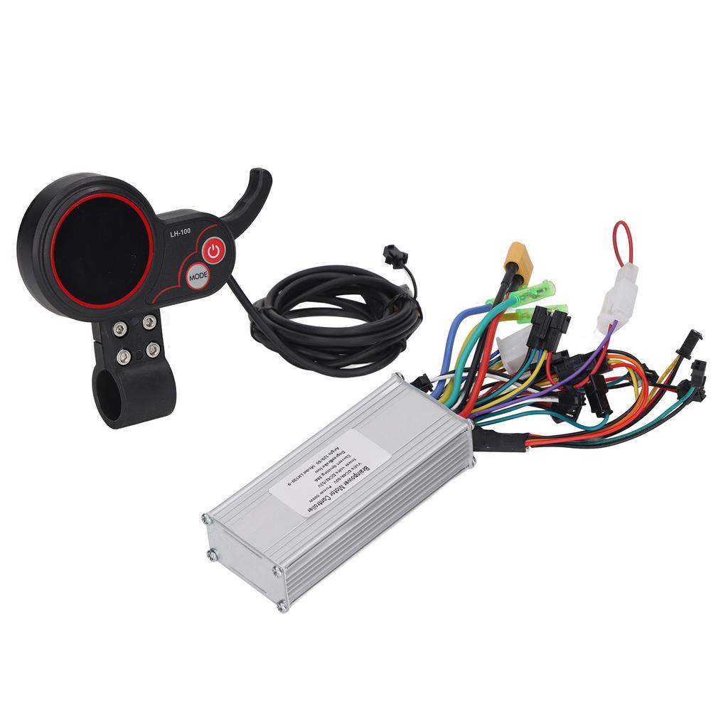 48V 60V Electric Bike Scooter Controller with Round Colorful Thumb Throttle LH100 LCD Panel for