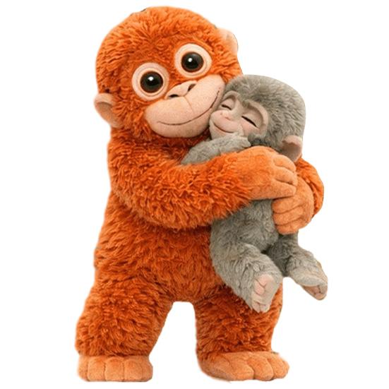 Punch Monkey Plush Pendant 2D Flat Texture Decorative Hanging Pendant Bags Backpacks Cars Wallets