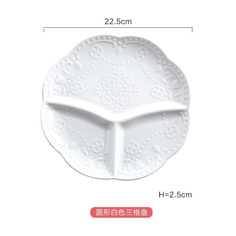 Children s Ceramic Butterfly Divided Plate, Home Breakfast Plate, Japanese Dumpling Plate, Creative Dried Fruit Dinner Plates