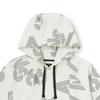 Vans Letter Stripe Pattern Loose Hoodie Women hoodies Off-White VN000F27YL0