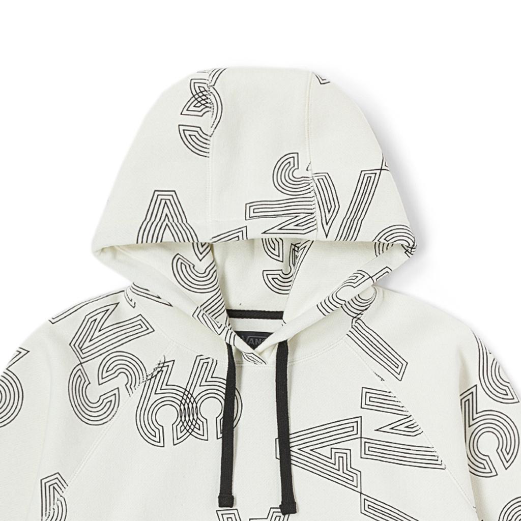 Vans Letter Stripe Pattern Loose Hoodie Women hoodies Off-White VN000F27YL0