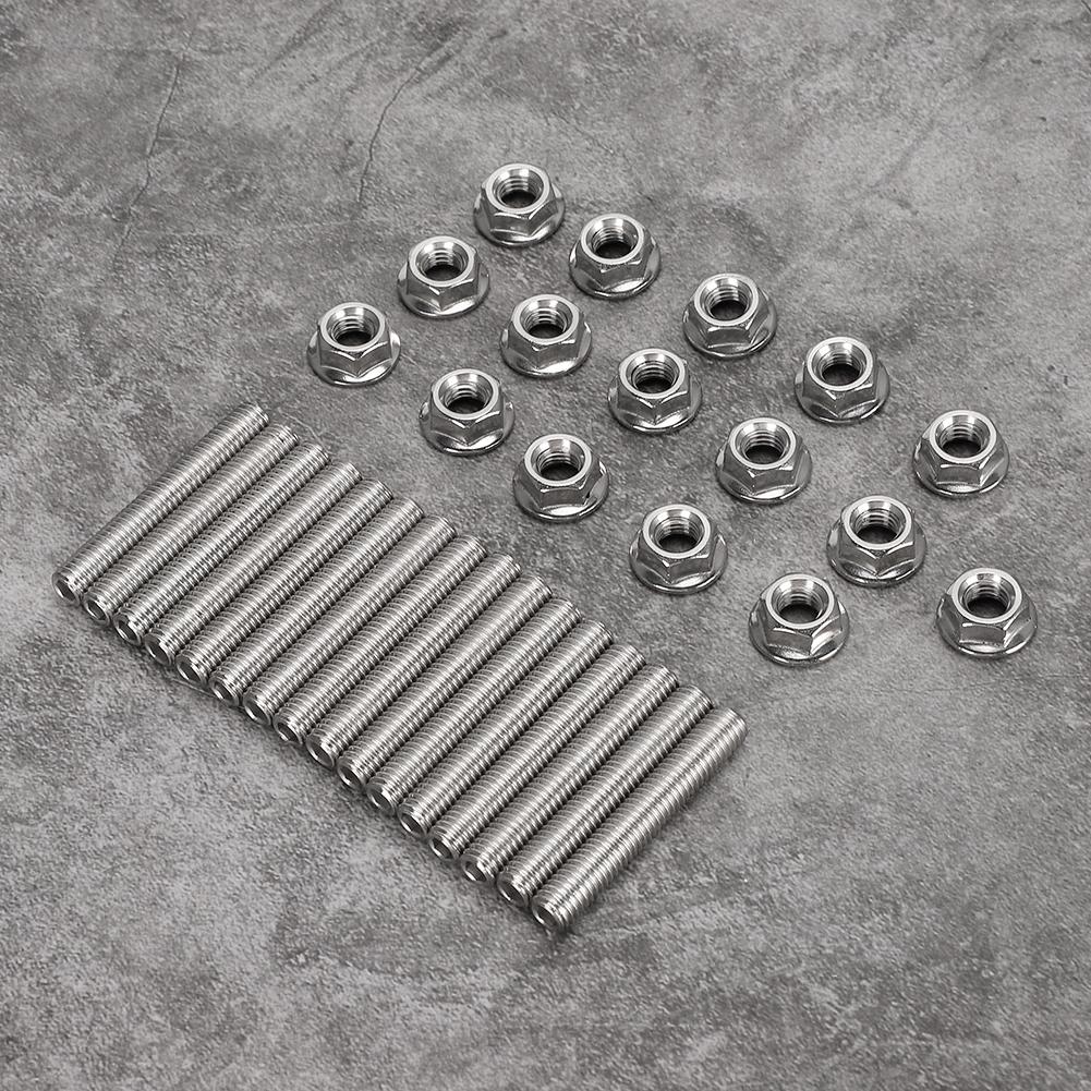 Zestaw śrub i nakrętek do kolektora wydechowego ze stali nierdzewnej N811313S431 pasuje do Forda 4.6&5.4 litra V8