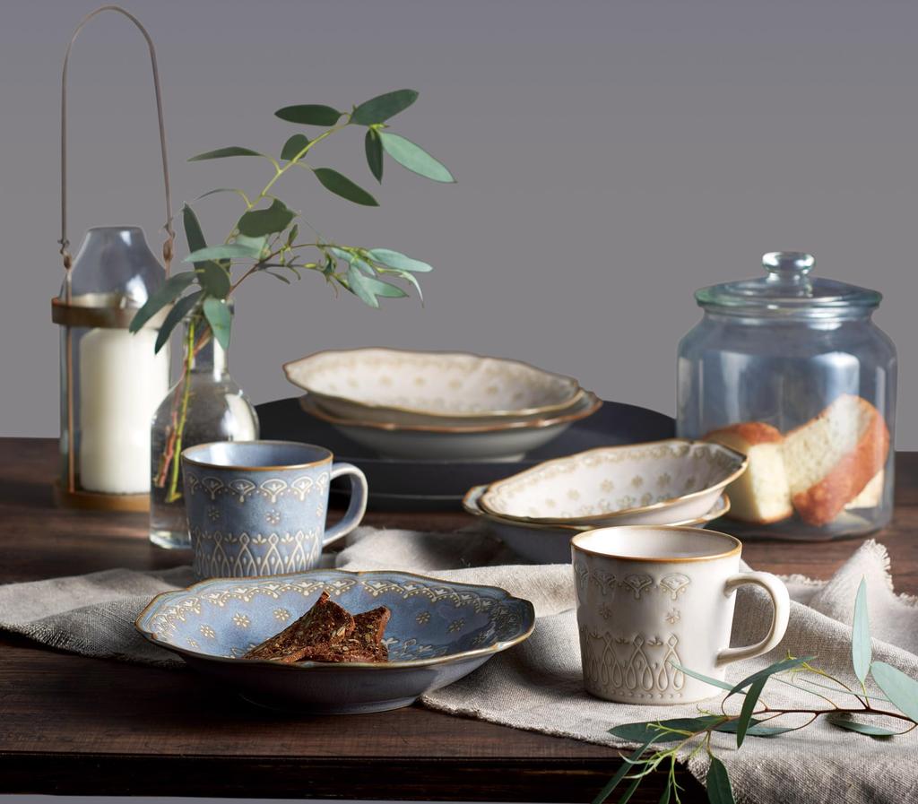 Marusan Kondo Pasta and Curry Plate Set of Gift 01689 4, Edel, Set,