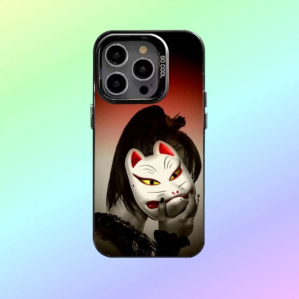 Rock Band B-Babymetal Phone Case For iPhone17,16,15,14,13,12,11 Colored Silver Plated Inside Cover