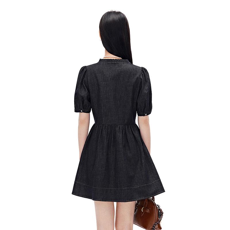 LEDIN Women's Denim Short Sleeve Dress