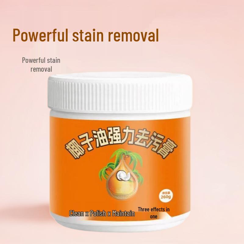 Creme Removedor de Manchas de Óleo de Coco - Limpeza Profunda, Remoção de Ferrugem e Manchas, Polimento, Descalcificação, Multiefeito com Aroma Fresco para Cozinha.