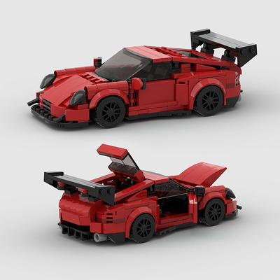 Racing Car World Famous City Sports Building Blocks Bricks DIY Kids Toy Boys Super Racers Vehicle Technique MOC