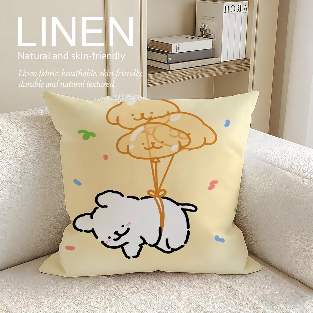 Animal Maltese Cushion Cover Pillowcase Set Pcs x x Breathable Washable Sofa Cushion Cover