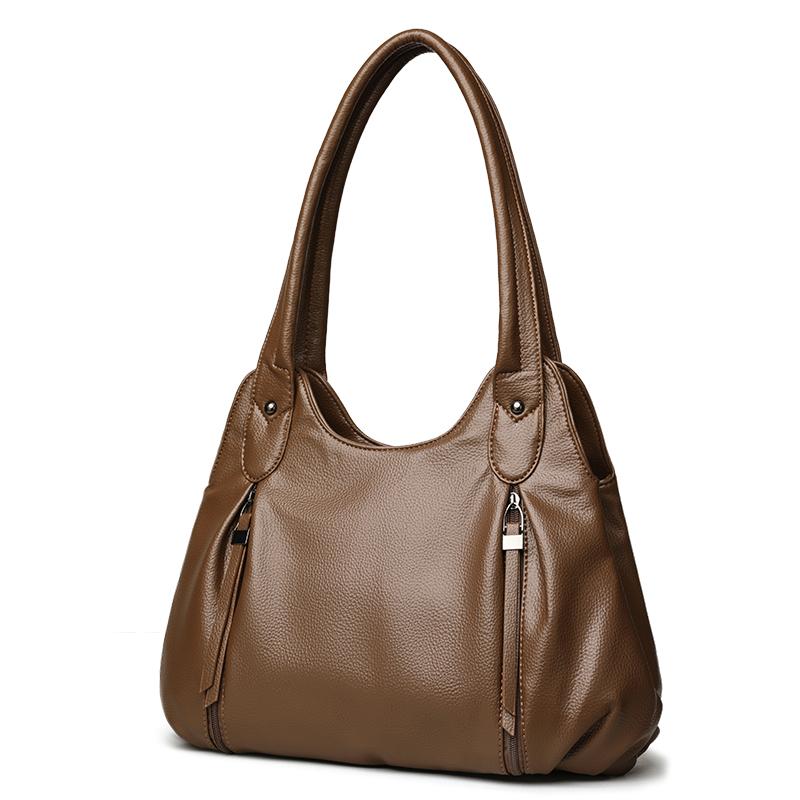 Women's Bag Large Capacity Portable Tote Bag Commuter PU Shoulder Crossbody Bag