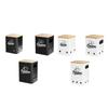 Ventilated Produce Storage Canister Set with Wood Lids, Stackable Metal Kitchen Bins for Cabinet Shelf Storage
