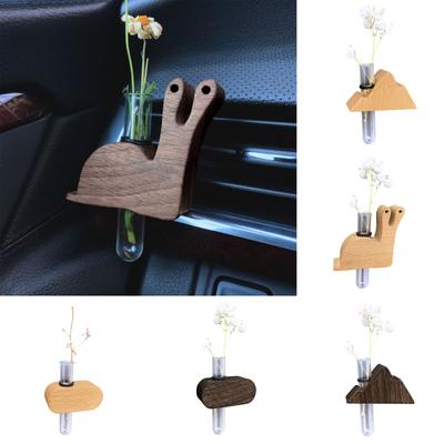 Car Air Outlet Decoration Artistic Flower Arranger Holder Universal Simple Installation Tube Vases with Magnet